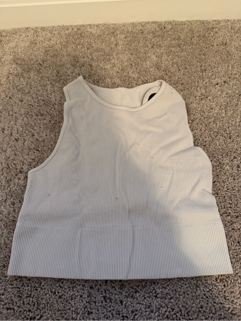 Gillyhicks Women's Ribbed Sleeveless Tank Top - White